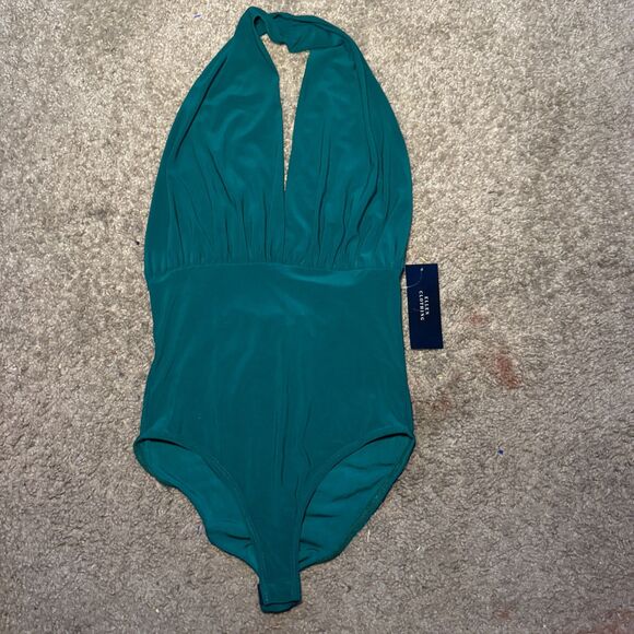 Size XS Y2K Deadstock Green Bodysuit - Picture 3 of 4